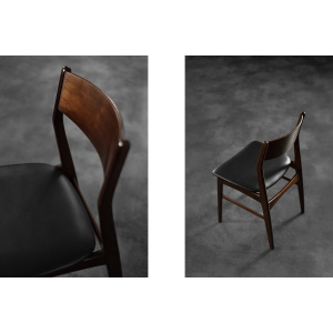 Vintage Mid-Century Scandinavian Modern Dining Chairs in Beech and Rosewood, 1960s, Set of 4