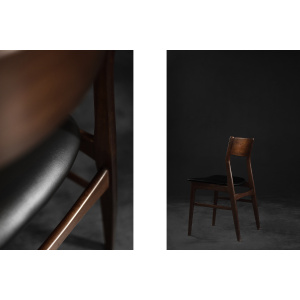 Vintage Mid-Century Scandinavian Modern Dining Chairs in Beech and Rosewood, 1960s, Set of 4