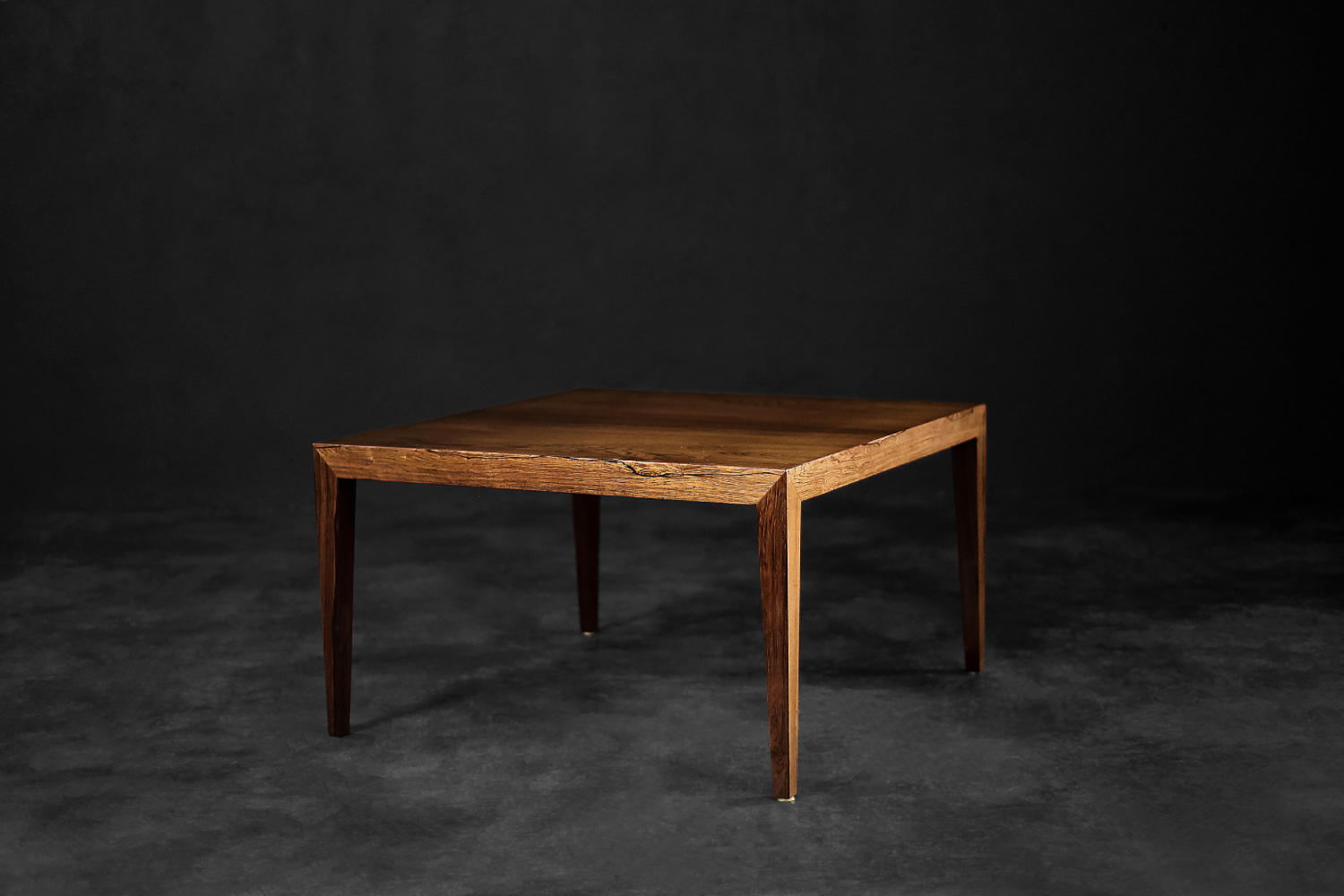 Vintage Mid-Century Scandinavian Modern Rosewood Coffee Table by Severin Hansen for Haslev Møbelfabrik, 1960s