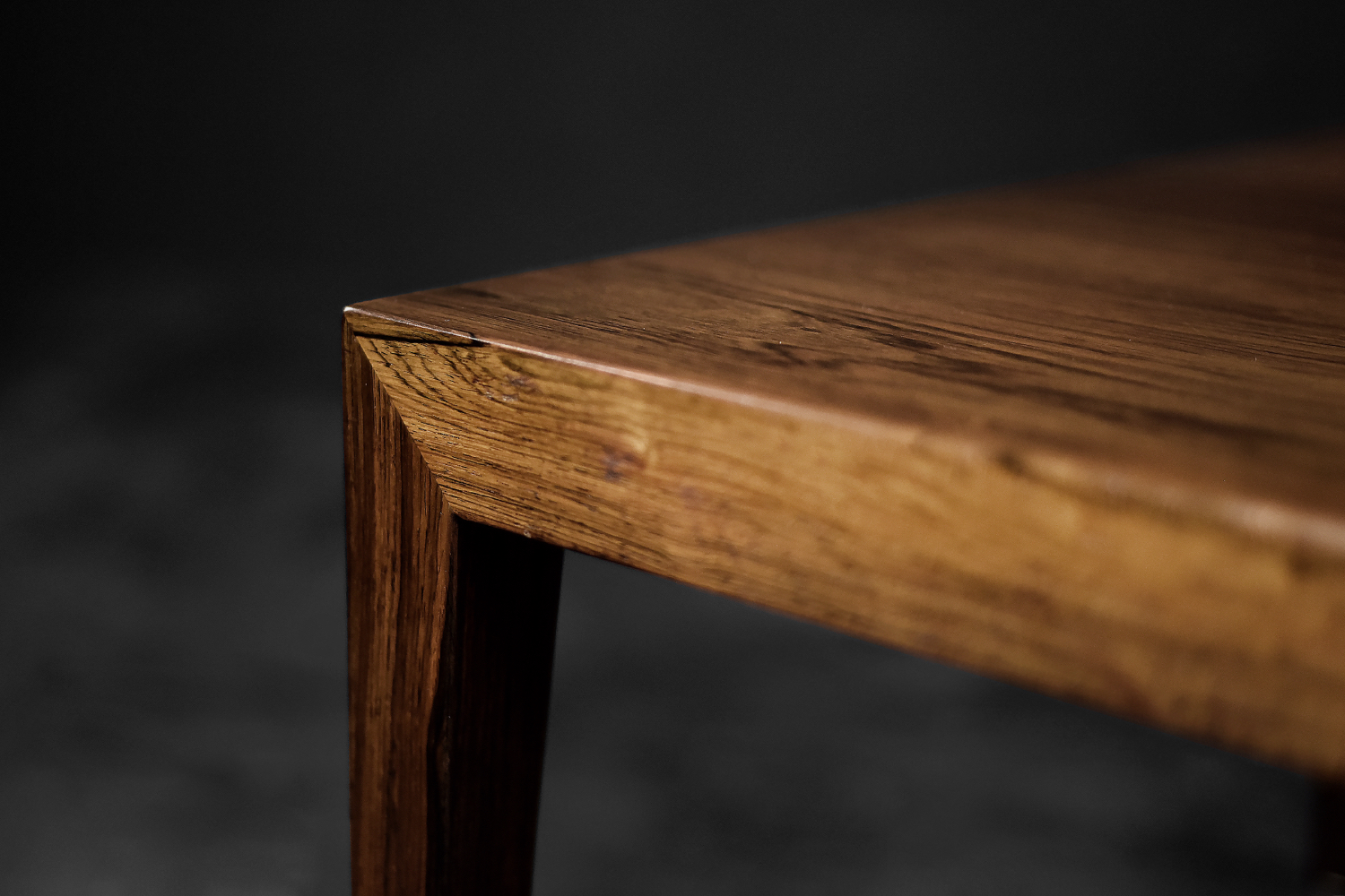 Vintage Mid-Century Scandinavian Modern Rosewood Coffee Table by Severin Hansen for Haslev Møbelfabrik, 1960s