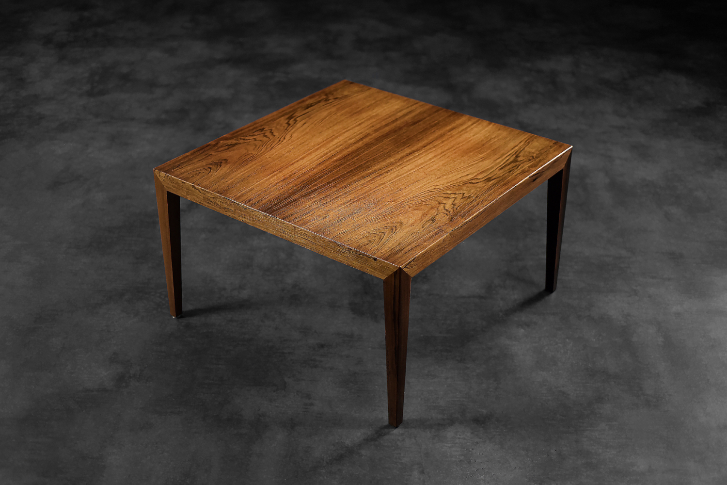 Vintage Mid-Century Scandinavian Modern Rosewood Coffee Table by Severin Hansen for Haslev Møbelfabrik, 1960s