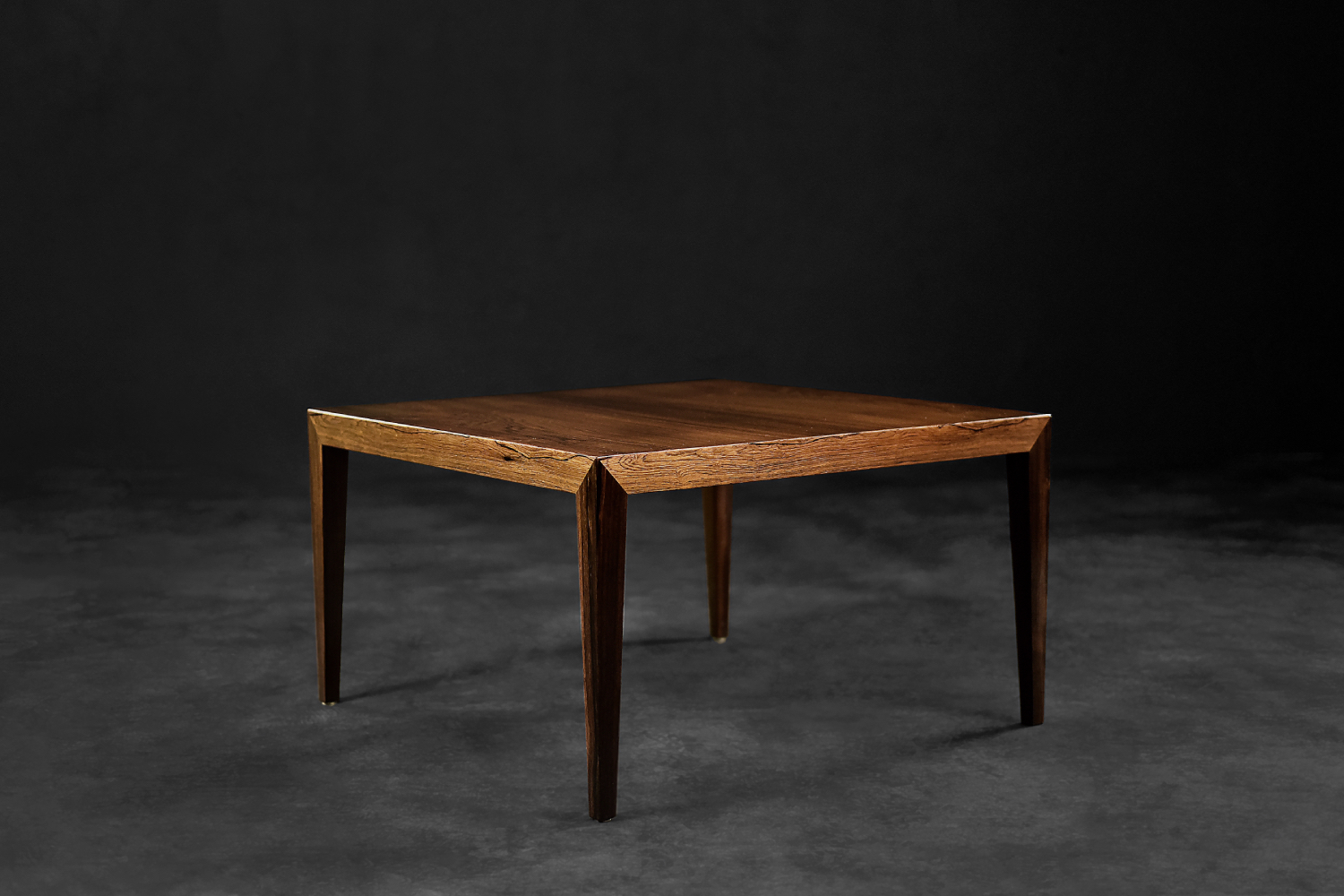Vintage Mid-Century Scandinavian Modern Rosewood Coffee Table by Severin Hansen for Haslev Møbelfabrik, 1960s