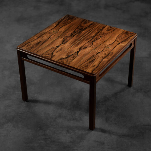 Vintage Mid-Century Scandinavian Modern Low Rosewood Coffee Table by Rasmus Solberg for S Møbler, 1960s