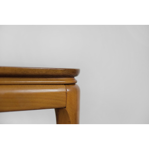 Vintage Mid-Century Scandinavian Modern Cherry Wood Low Coffee Table, 1950s