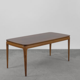 Vintage Mid-Century Scandinavian Modern Cherry Wood Low Coffee Table, 1950s