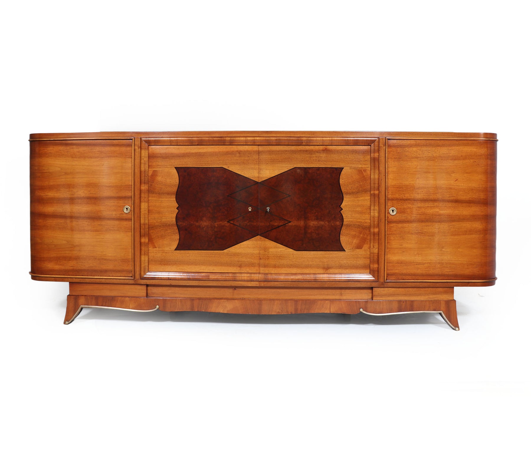Large Walnut Art Deco Sideboard