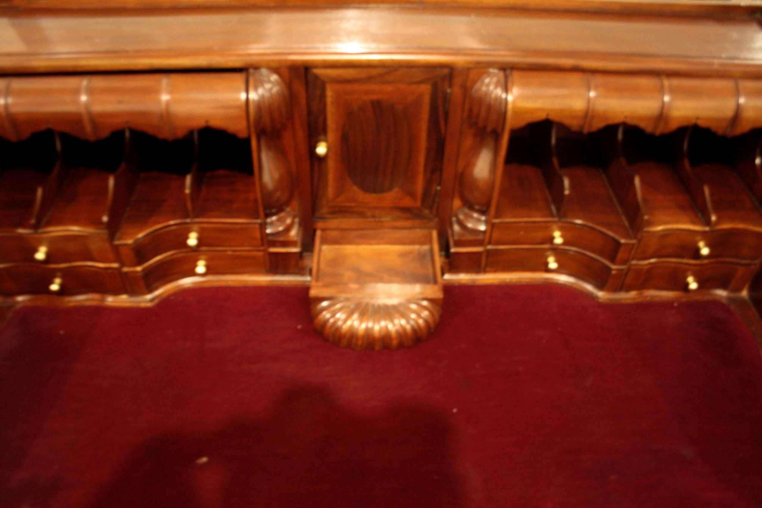 Chippendale writing desk in mahogany