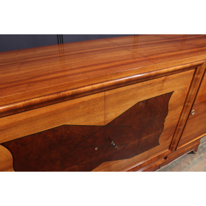 Large Walnut Art Deco Sideboard