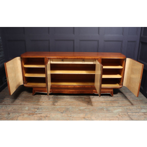 Large Walnut Art Deco Sideboard