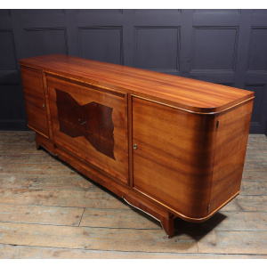 Large Walnut Art Deco Sideboard