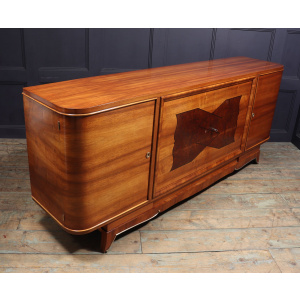 Large Walnut Art Deco Sideboard