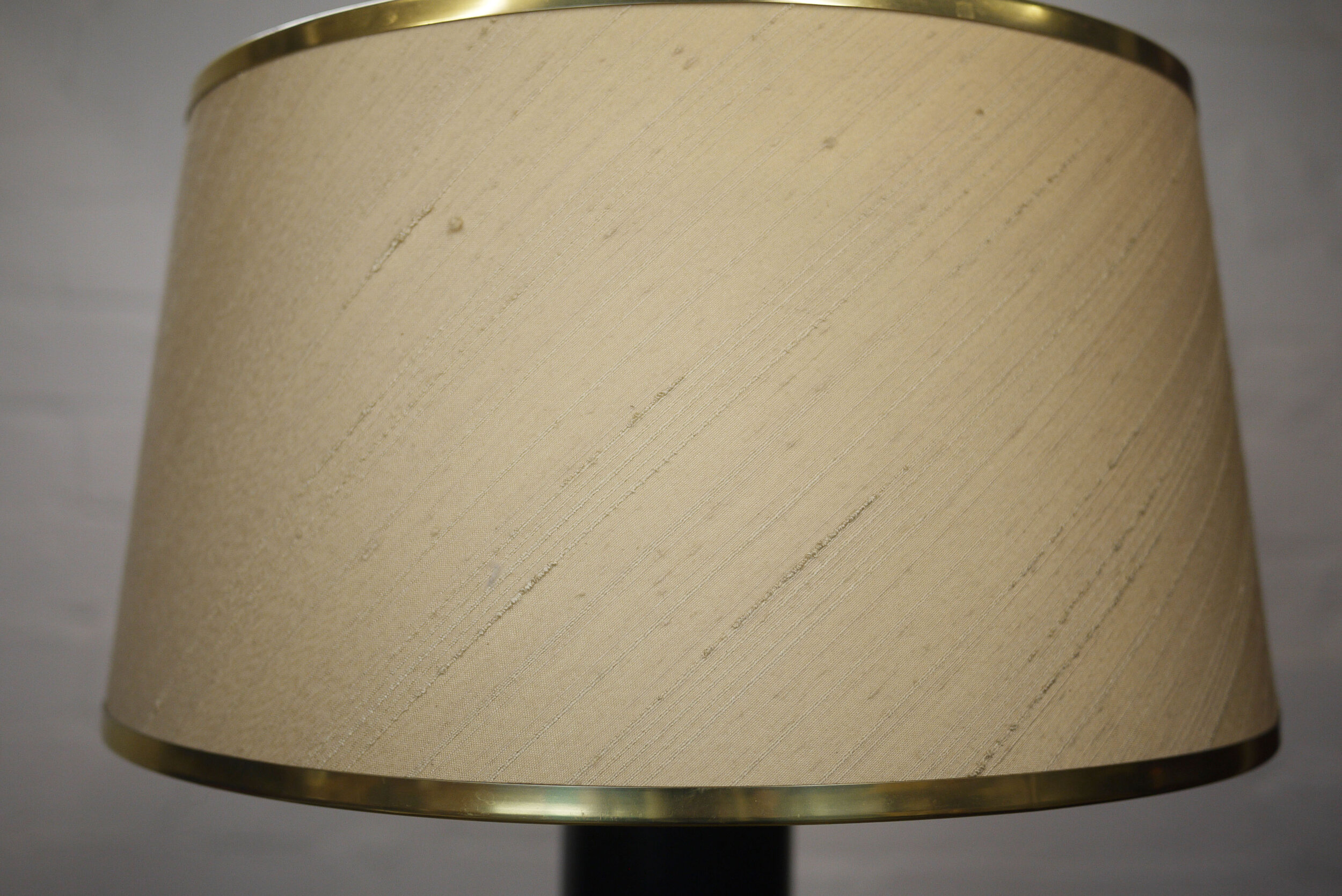 Mid Century Black & Gold Table Lamp, 1950s