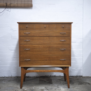Mid-Century Walnut Chest of Drawers by Alfred Cox, 1960s