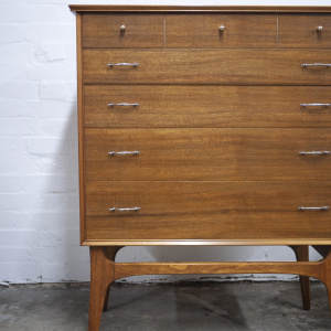 Mid-Century Walnut Chest of Drawers by Alfred Cox, 1960s