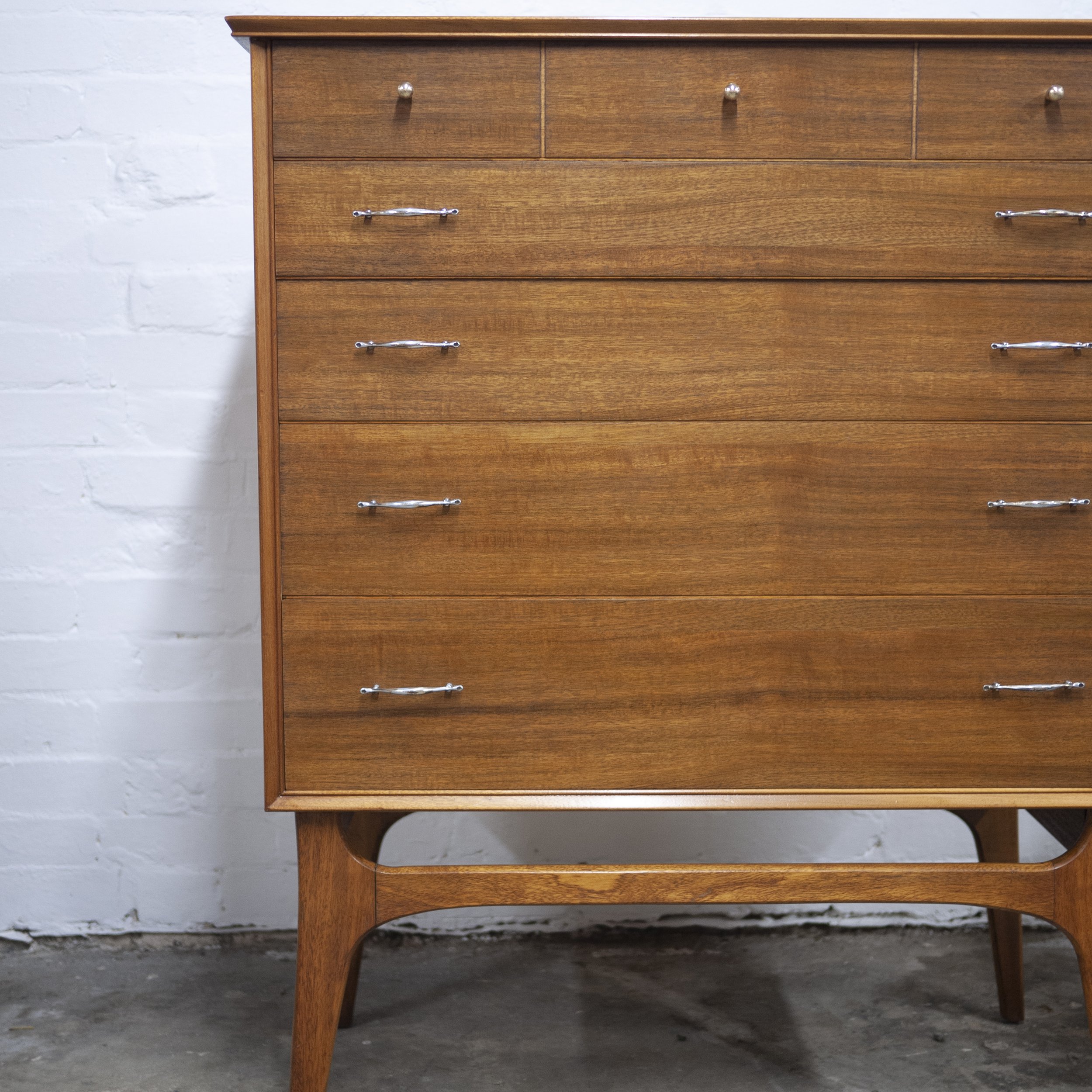 Mid-Century Walnut Chest of Drawers by Alfred Cox, 1960s