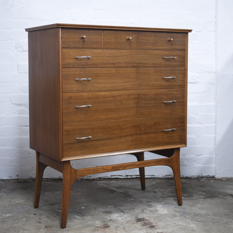 Mid-Century Walnut Chest of Drawers by Alfred Cox, 1960s - Image 8