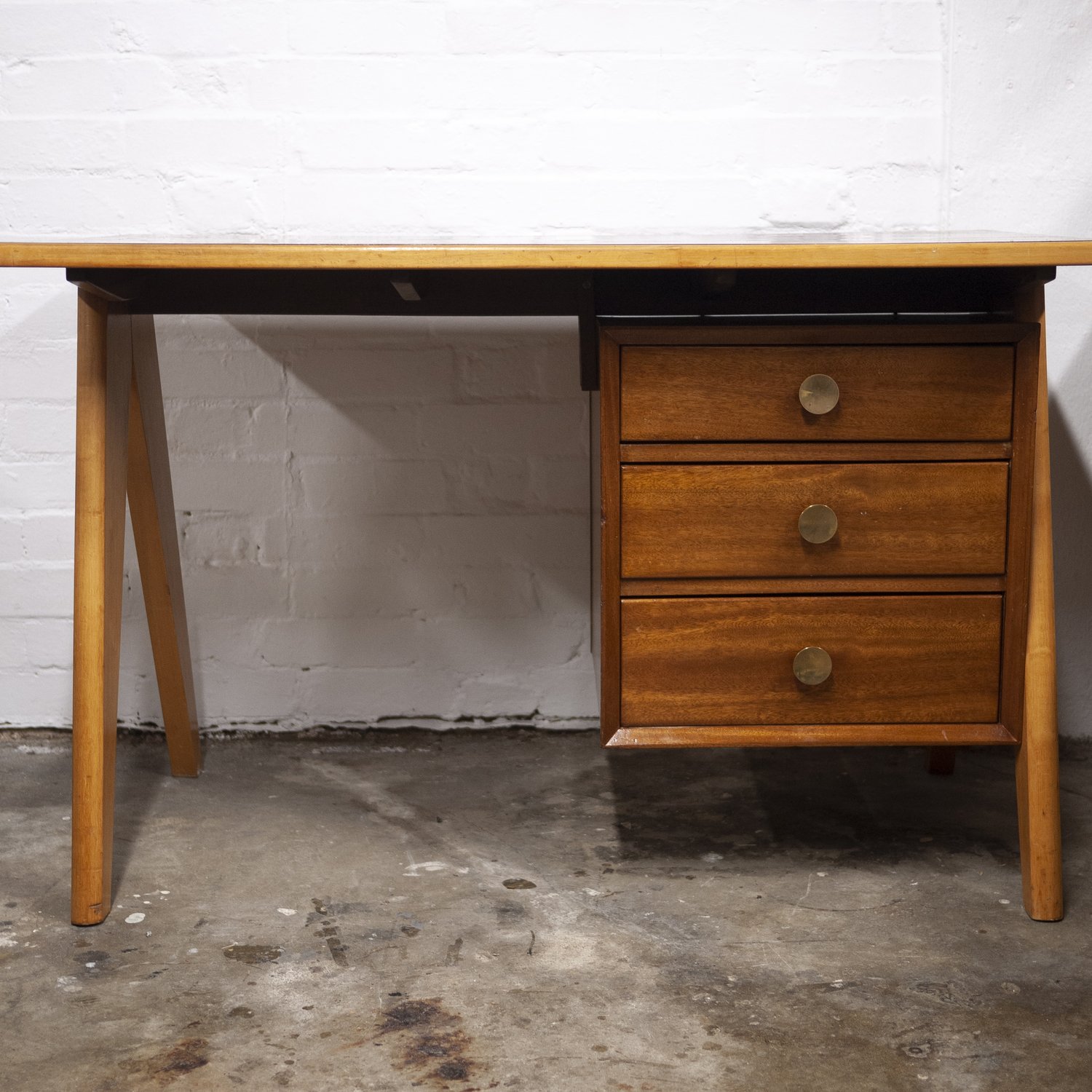 Mid Century Teak & Formica Desk, 1960s