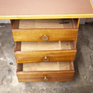 Mid Century Teak & Formica Desk, 1960s