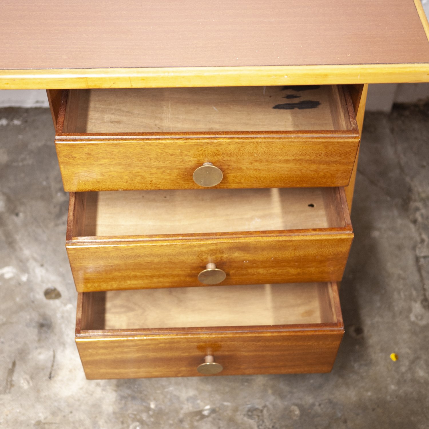 Mid Century Teak & Formica Desk, 1960s