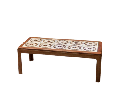 Coffee table G Plan ceramic tile top 70's mid century