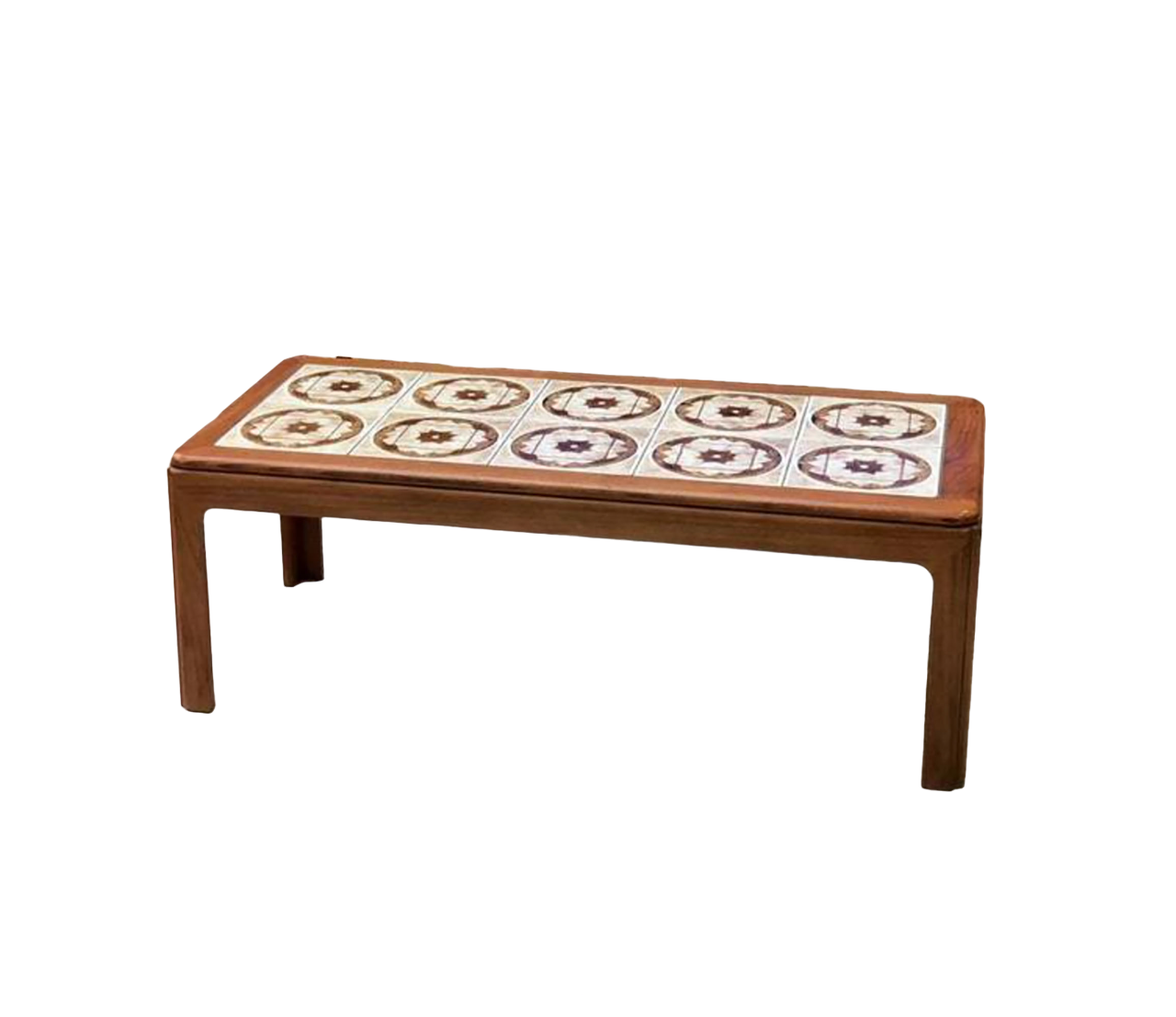 Coffee table G Plan ceramic tile top 70's mid century