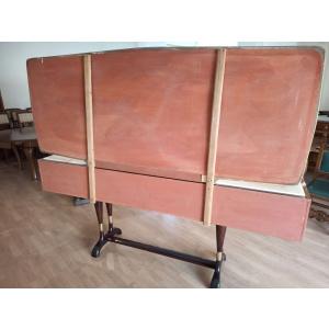 Mid-Century Italian Modern Sideboard With Golden Mirror by Vittorio Dassi for Cecchini