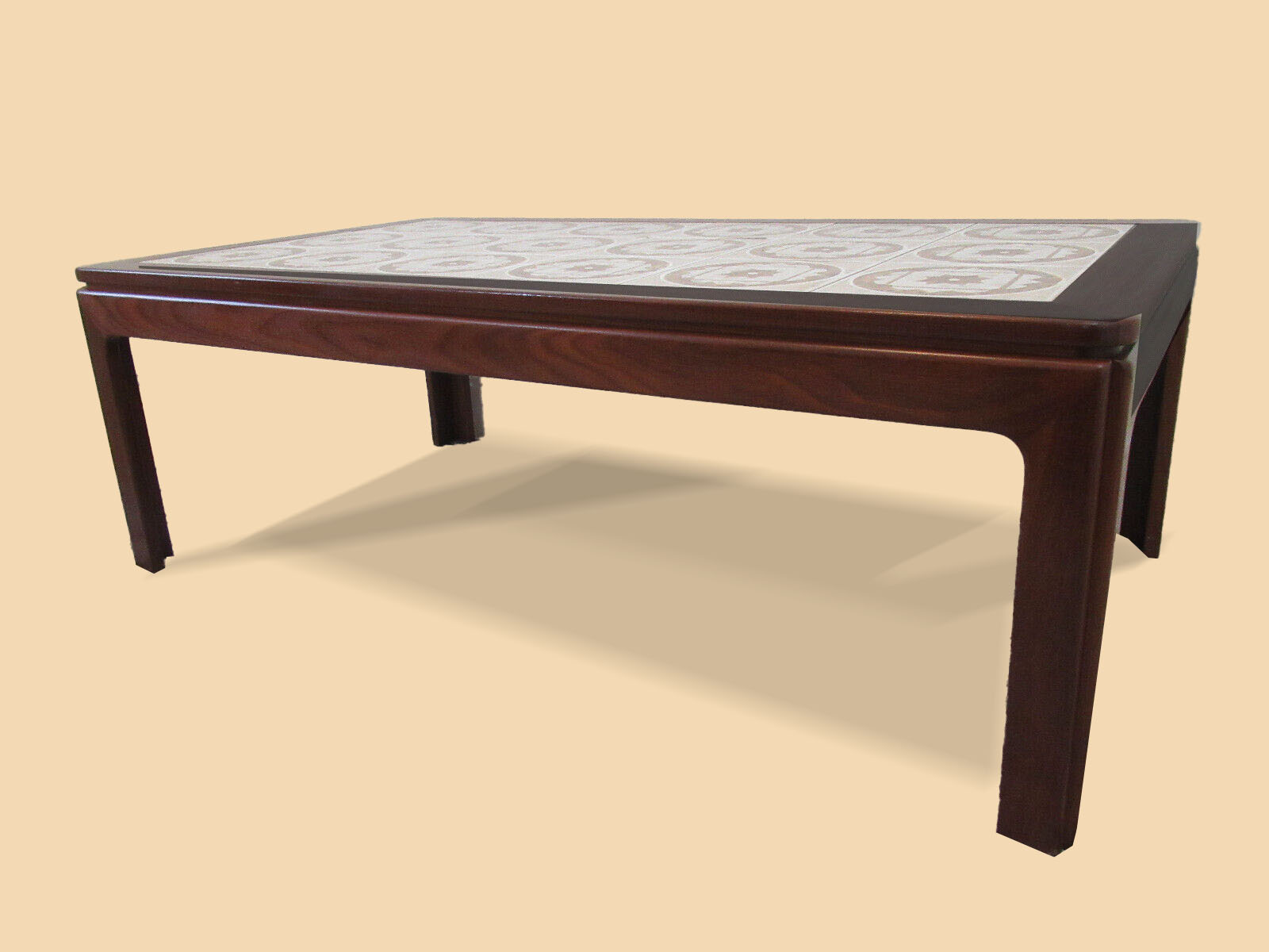 Coffee table G Plan ceramic tile top 70's mid century