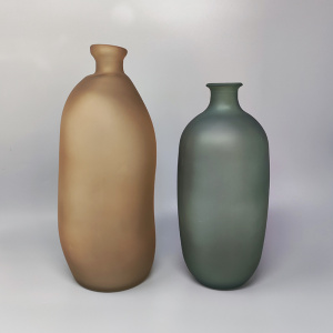 1970s Pair of Vases in Murano Glass by Dogi. Made in Italy