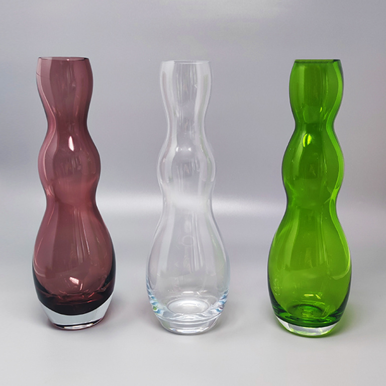 1970s Set of 3 Vases in Murano Glass by Nason. Made in Italy - Image 2