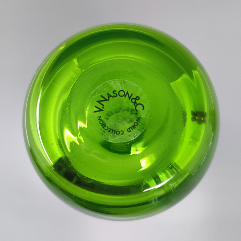 1970s Set of 3 Vases in Murano Glass by Nason. Made in Italy