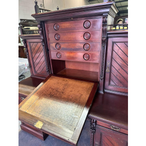Edwardian mahogany clerks desk
