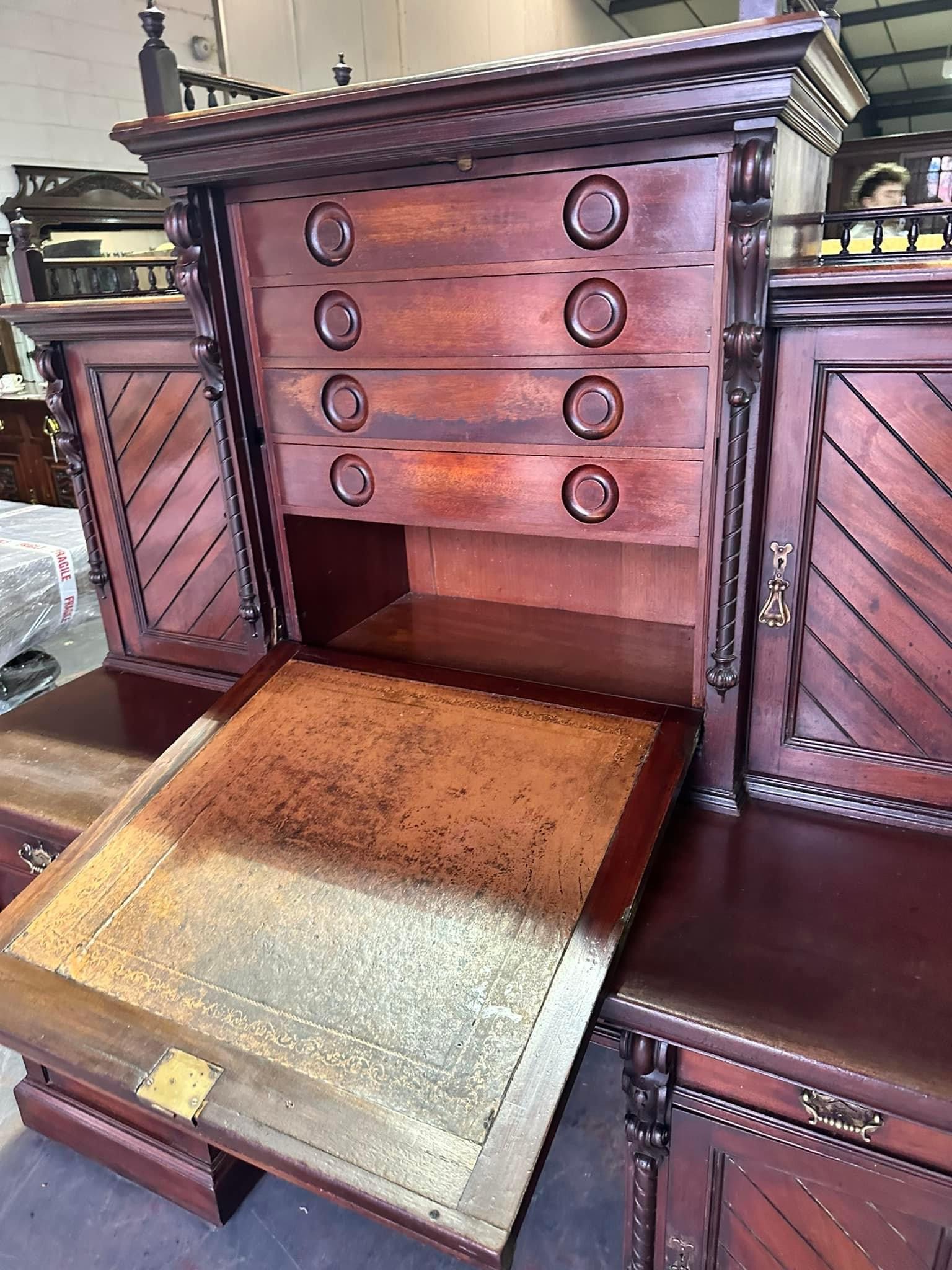 Edwardian mahogany clerks desk
