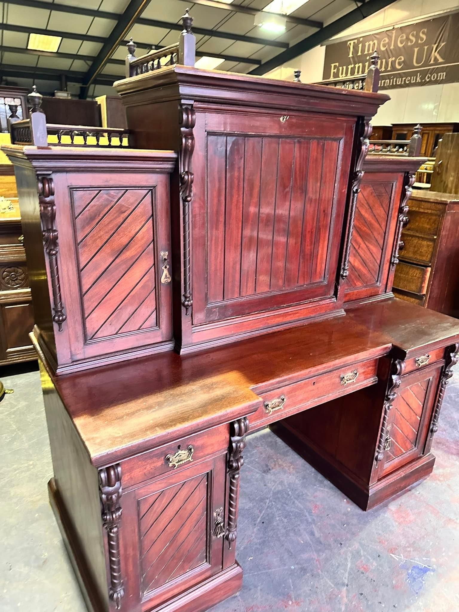 Edwardian mahogany clerks desk