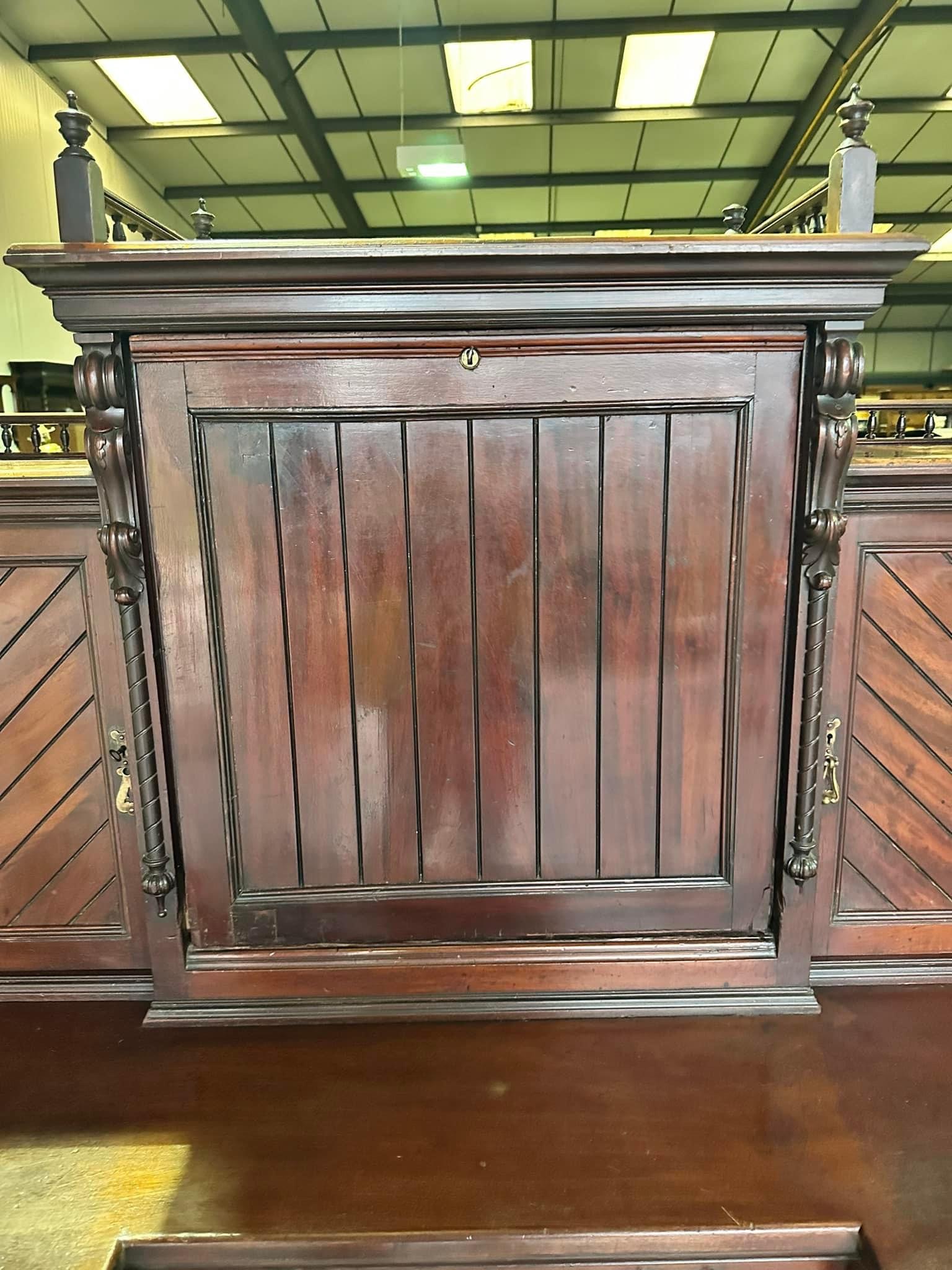 Edwardian mahogany clerks desk