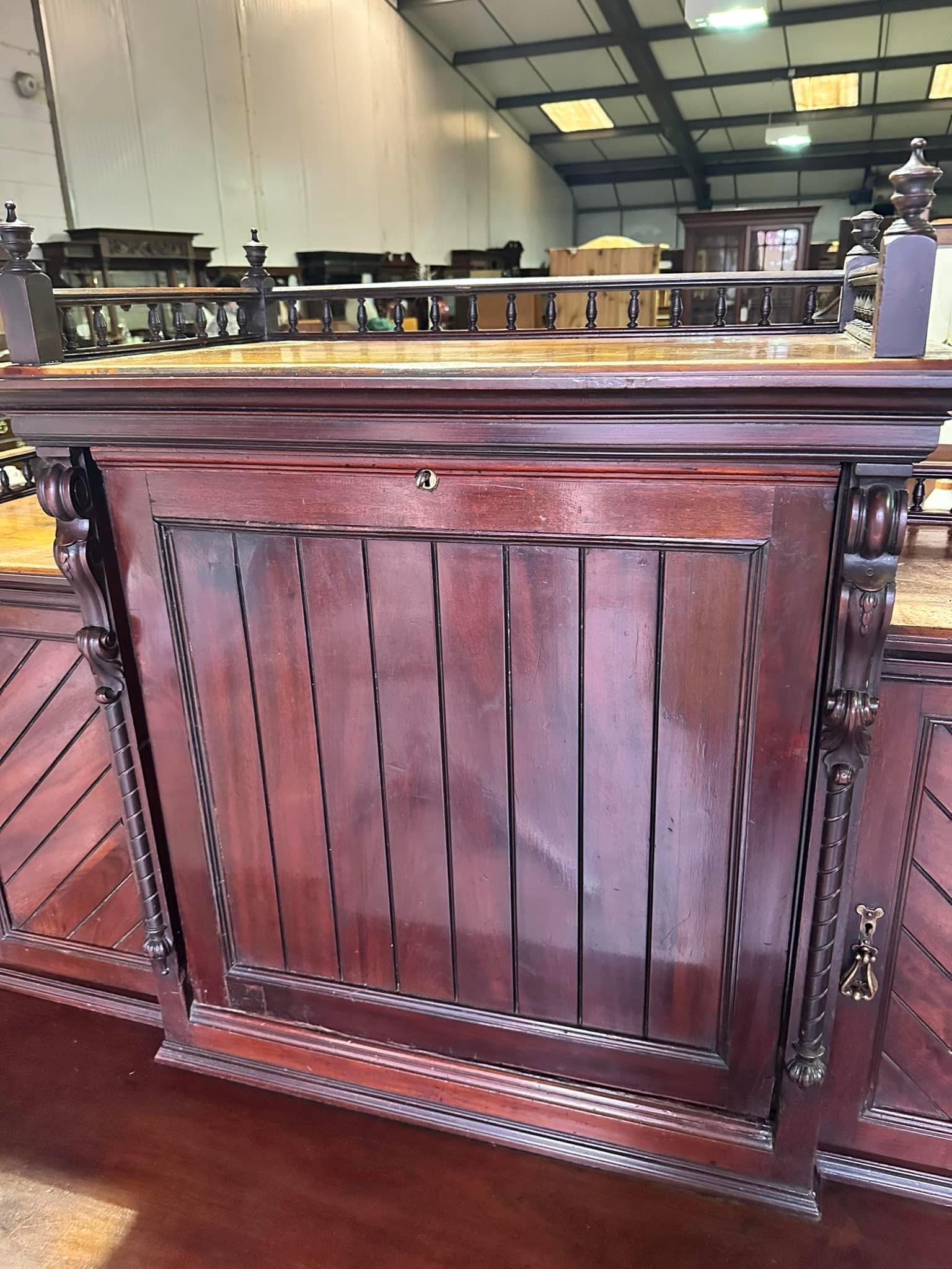 Edwardian mahogany clerks desk