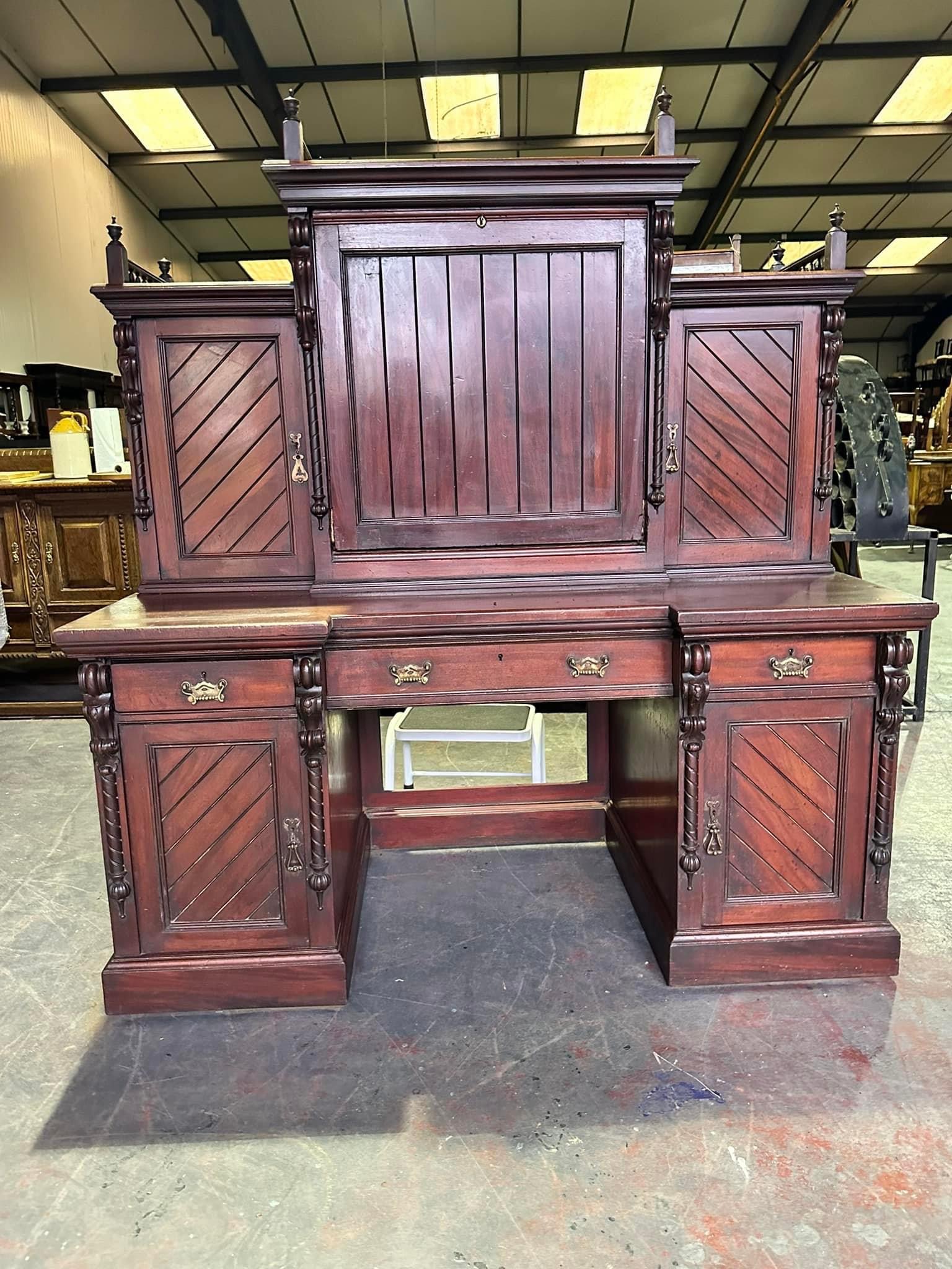 Edwardian mahogany clerks desk