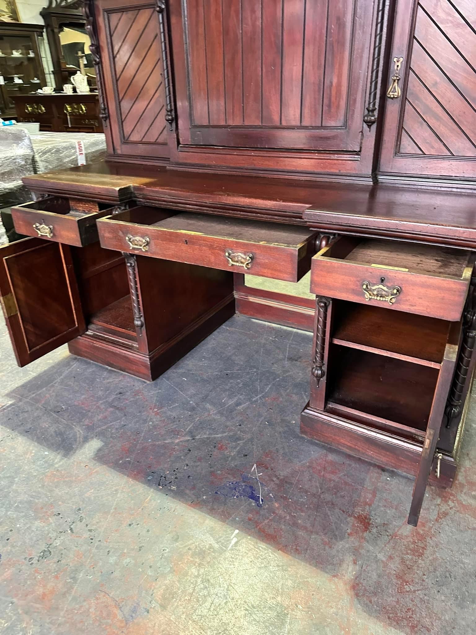 Edwardian mahogany clerks desk