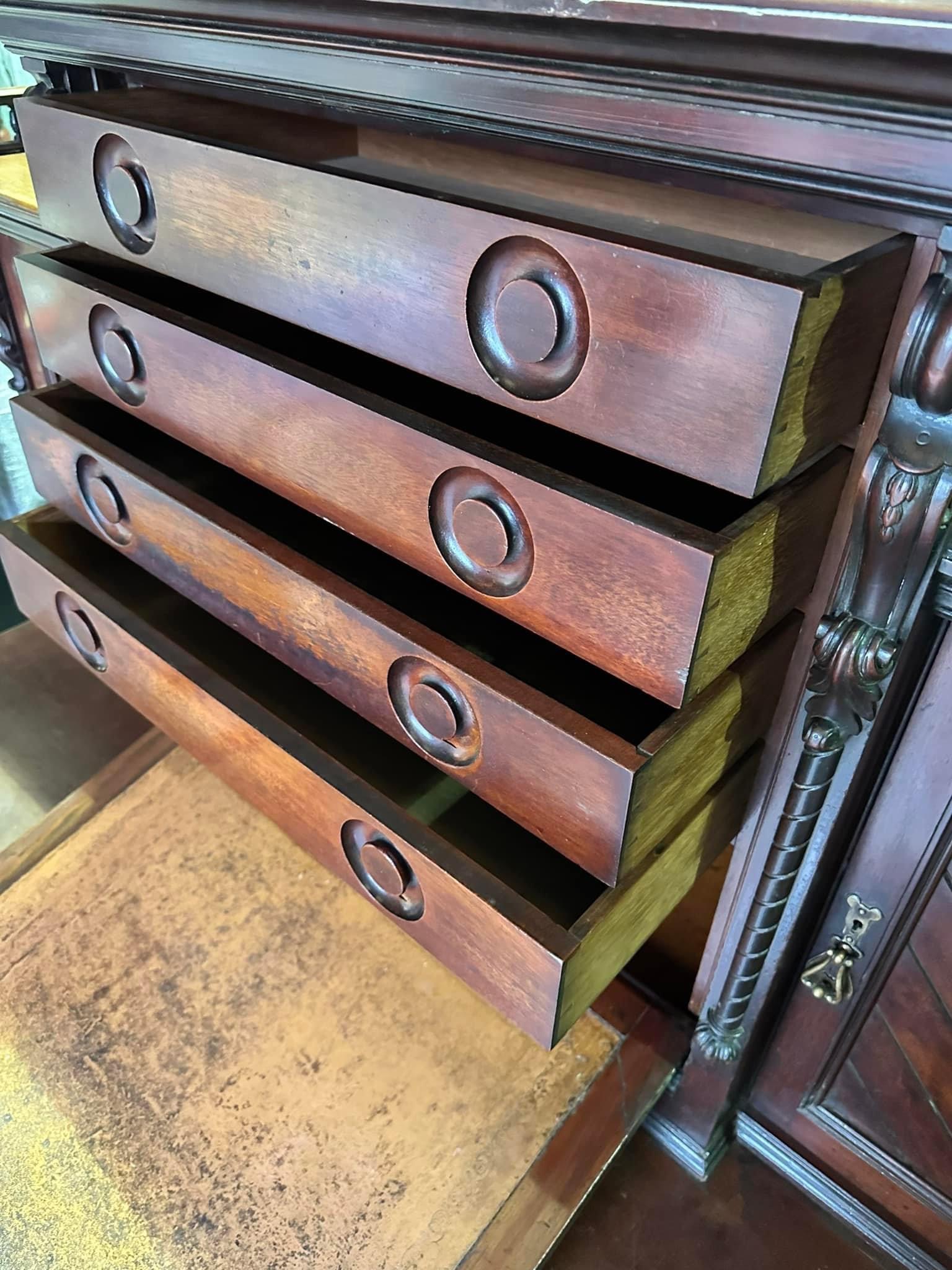 Edwardian mahogany clerks desk