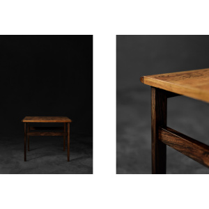 Vintage Classic Mid-Century Danish Modern Rosewood Coffee Table Capella by Illum Wikkelsø for Niels Eilersen, 1960s