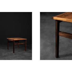 Vintage Classic Mid-Century Danish Modern Rosewood Coffee Table Capella by Illum Wikkelsø for Niels Eilersen, 1960s