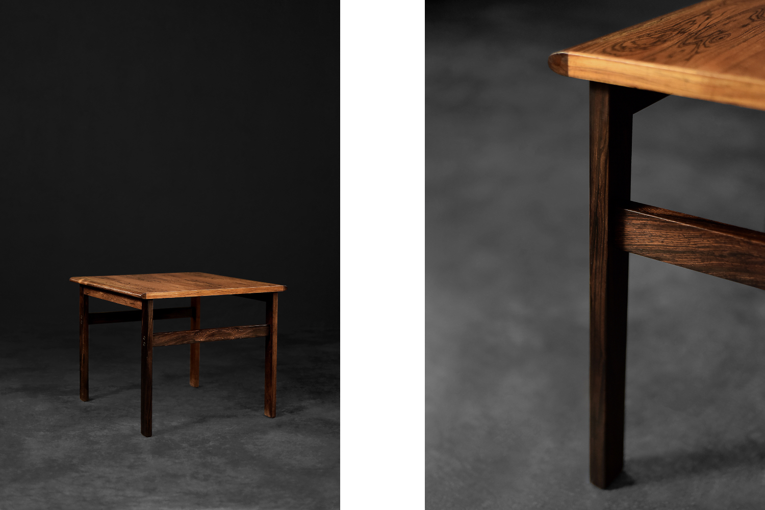 Vintage Classic Mid-Century Danish Modern Rosewood Coffee Table Capella by Illum Wikkelsø for Niels Eilersen, 1960s