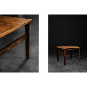 Vintage Classic Mid-Century Danish Modern Rosewood Coffee Table Capella by Illum Wikkelsø for Niels Eilersen, 1960s