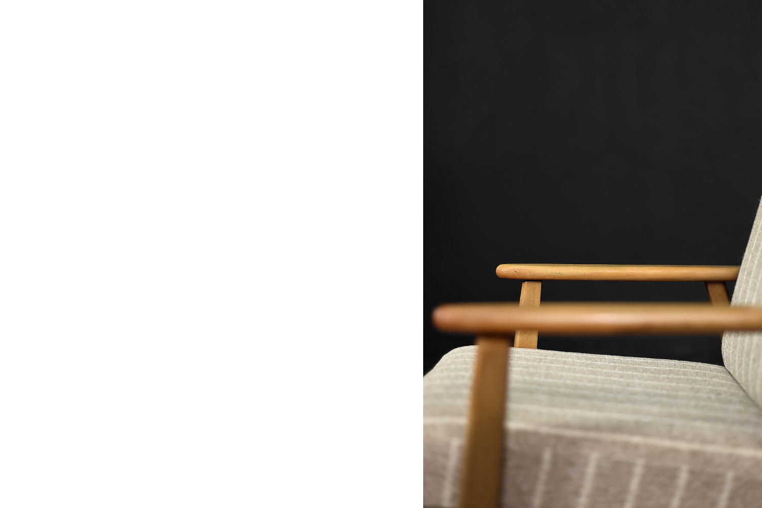 Vintage Mid-Century Danish Modern Wood & Fabric Lounge Chair from Durup Polstermøbelfabrik, 1970s