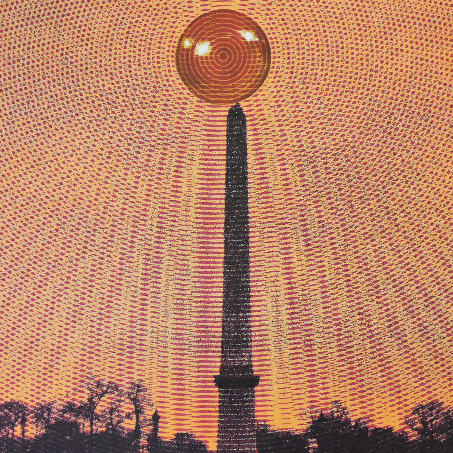 Vintage French Bold Pol Bury Kinetic Galerie Maeght Poster, 1970s