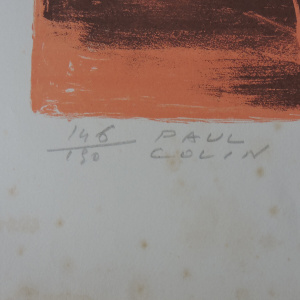 Original Vintage Lithograph By Paul Colin, 146/150