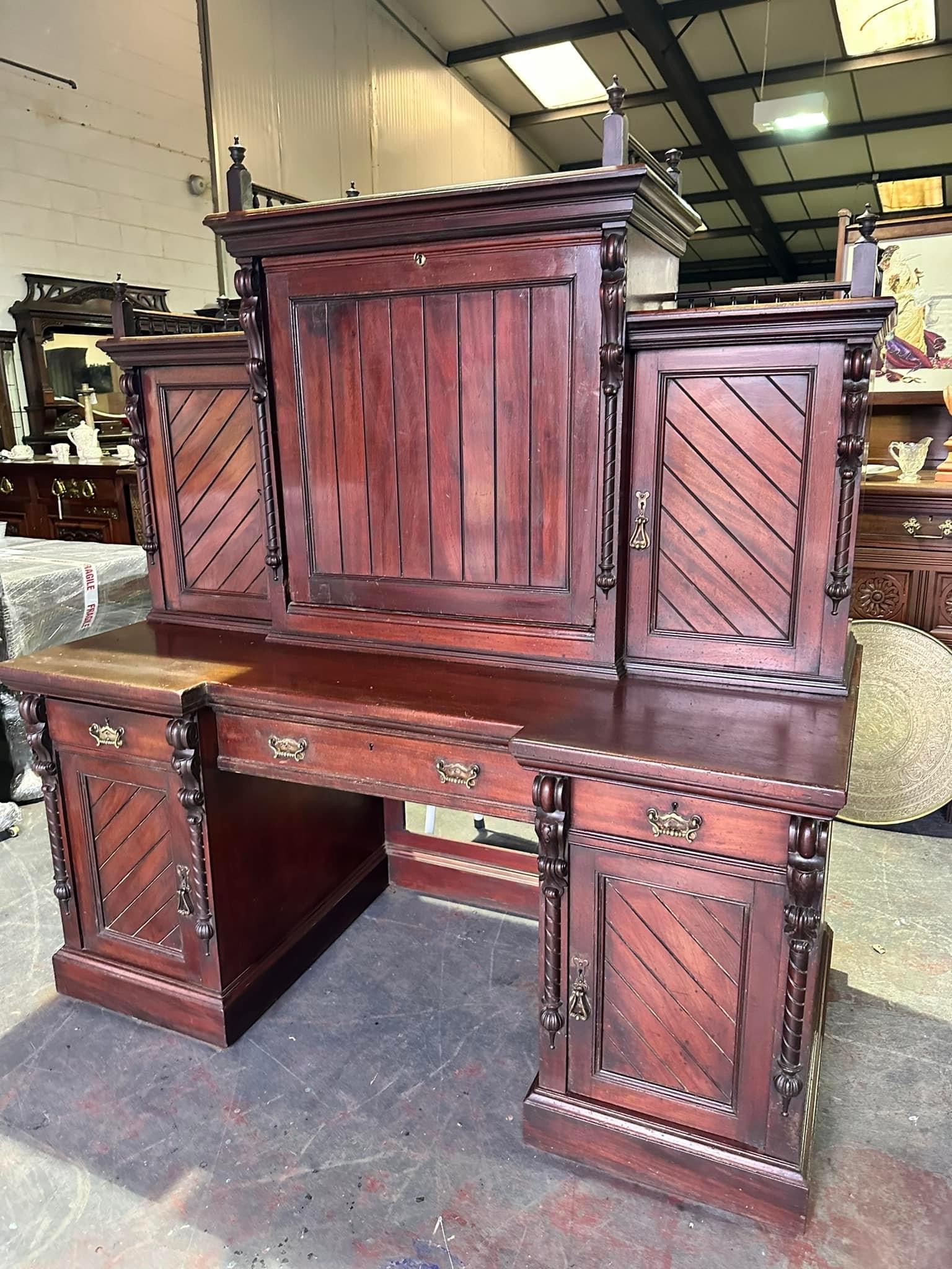Edwardian mahogany clerks desk