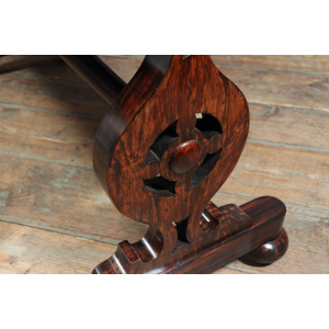 English William IV Library Table In Coromandel