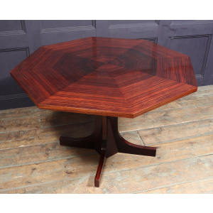 Mid Century Octagonal Dining Table In Rosewood