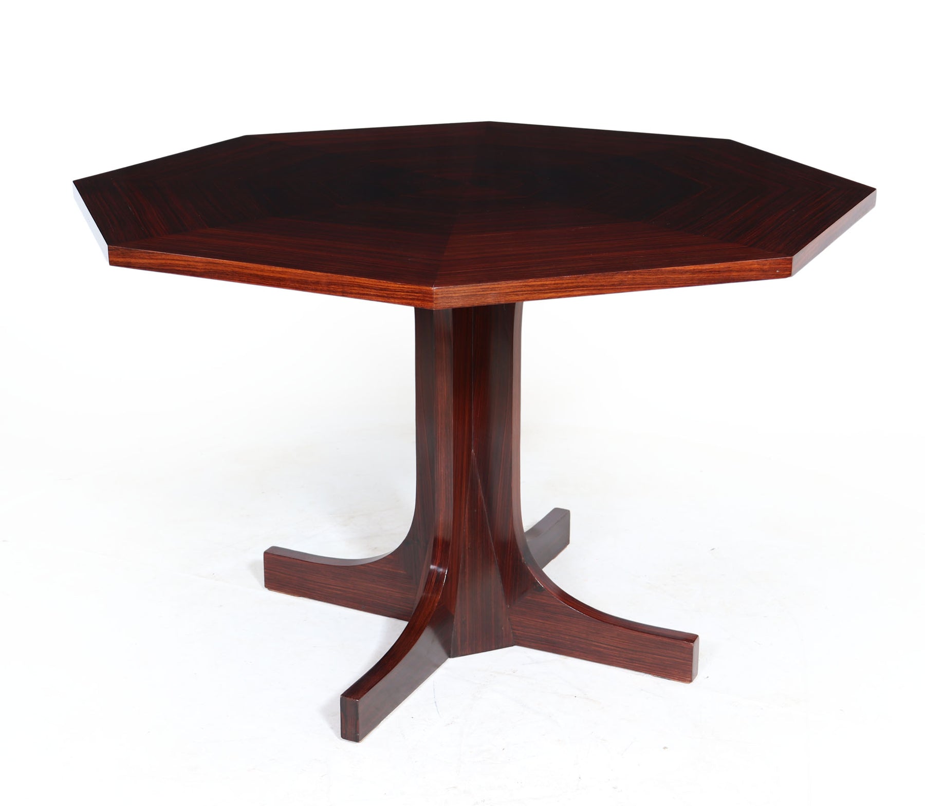 Mid Century Octagonal Dining Table In Rosewood