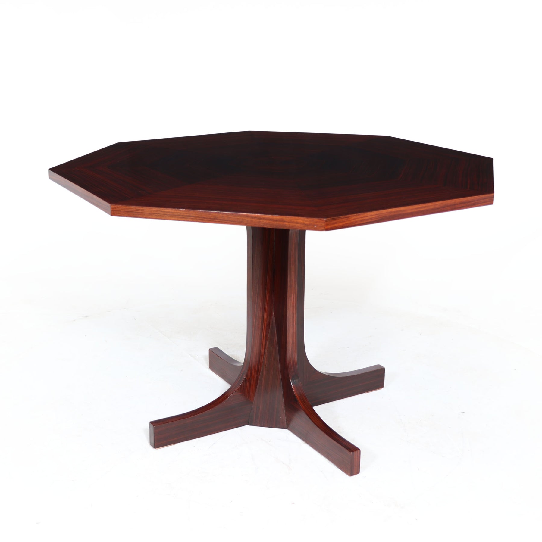 Mid Century Octagonal Dining Table In Rosewood